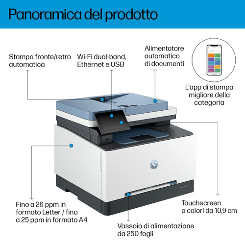 HP - Stampante multifunzione HP Color LaserJet Pro 3302fdw - 2240017907