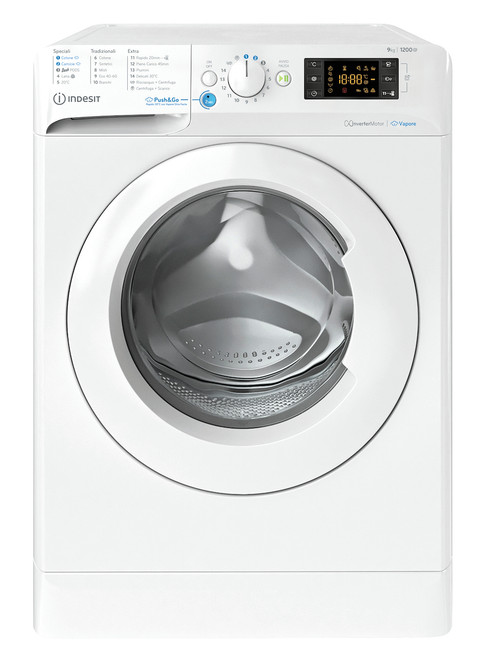 INDESIT - BWE 91296X WV IT lavatrice Caricamento frontale 9 kg 1200 Giri/min Bianco - 2240014107