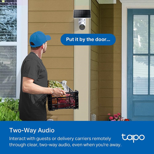 TP-LINK - Telecamera Smart Wire-Free Indoor/Outdoor con pannello solare - 242001004 TP-LINK - Telecamera Smart Wire-Free Indoor/Outdoor con pannello solare - 242001004