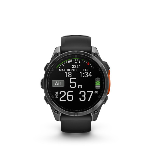 GARMIN - FENIX 8, 47MM, SLATE GRAY CON CINTURINO BLACK - 2240018969 GARMIN - FENIX 8, 47MM, SLATE GRAY CON CINTURINO BLACK - 2240018969