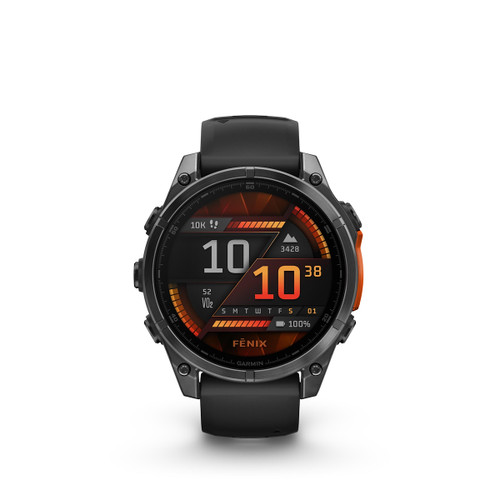 GARMIN - FENIX 8, 47MM, SLATE GRAY CON CINTURINO BLACK - 2240018969 GARMIN 0 | Trony.it