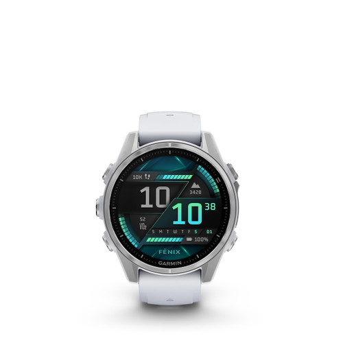 GARMIN - FENIX 8, 43MM, SILVER CON CINTURINO WITHESTONE - 2240018967 GARMIN - FENIX 8, 43MM, SILVER CON CINTURINO WITHESTONE - 2240018967