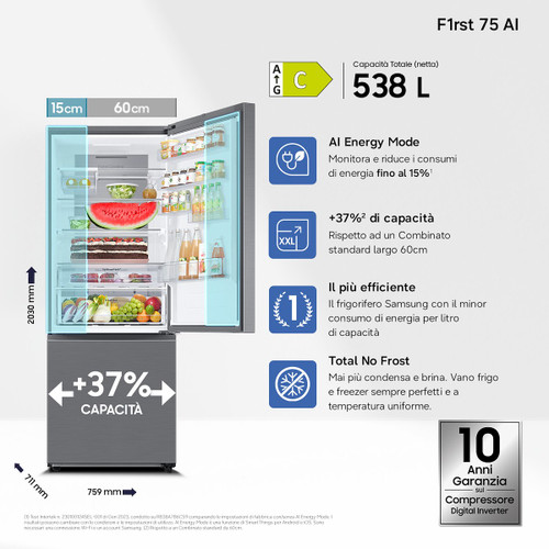 SAMSUNG - RB53DG706CS9EF F1RST75 AI - 242000230