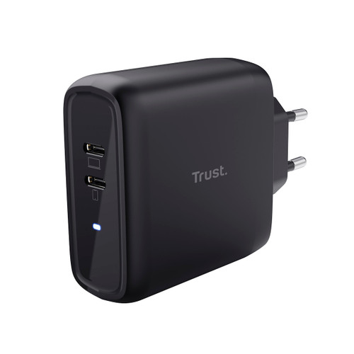 TRUST - MAXO 65W 2P USB-C CHARGER BLK - 2240007941
