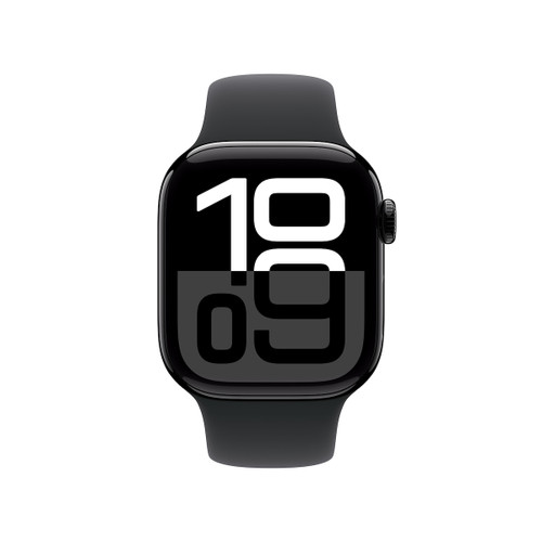 APPLE - Watch Serie 10 GPS 42mm Cassa in Alluminio color Jet Black con Nero Sport Band  S/M - 2240019177