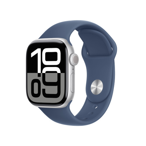 APPLE - Watch Serie 10 GPS 42mm Cassa in Alluminio Color Argento con Denim Sport Band S/M - 2240019174 APPLE - Watch Serie 10 GPS 42mm Cassa in Alluminio Color Argento con Denim Sport Band S/M - 2240019174