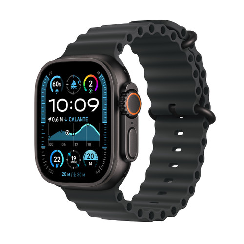 APPLE - Watch Ultra 2 GPS + Cellular 49mm Cassa Titanio Nero con Nero Ocean Band - 2240019422 APPLE - Watch Ultra 2 GPS + Cellular 49mm Cassa Titanio Nero con Nero Ocean Band - 2240019422
