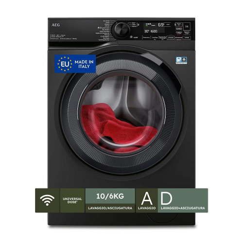 AEG - LAVASCIUGA 10+6 KG CLASSE D/A 1600 GIRI LWR7BLACK MADE IN ITALY - 2230010146
