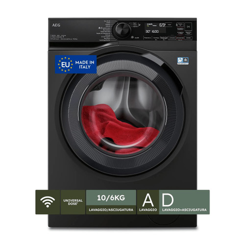 AEG - Lavasciuga 10+6 Kg Classe D/A 1600 Giri MADE IN ITALY LWR7BLACK - 2230010146