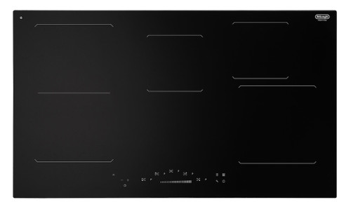DE'LONGHI - Piano in vetroceramica nero 90cm induzione a 5 zone cottura, 2 zone associabili con funzione bridge per bistecchiere - 2240009510