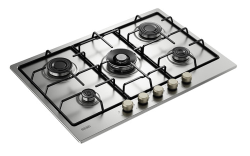 DE'LONGHI - Pianale monostampo in acciaio Inox
5 bruciatori a gas di cui un doppia corona
Griglie smaltate nere
Teste bruciato - 2240020825