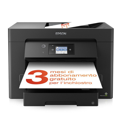 EPSON - Stampante inkjet multifunzione A3 WorkForce WF-7830DTWF, 3 mesi inchiostro gratuito con ReadyPrint - 2230016504