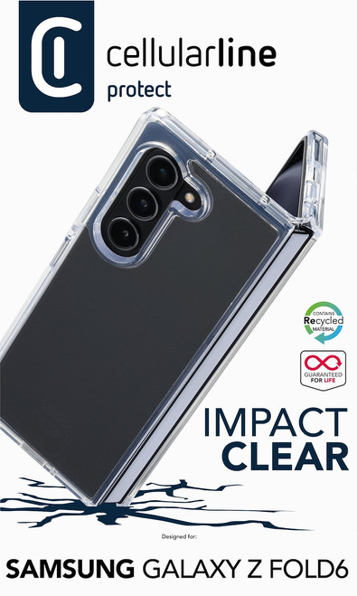 CELLULARLINE - IMPACT CLEAR CASE - GALAXY Z FOLD6 - 2240017656 CELLULARLINE - IMPACT CLEAR CASE - GALAXY Z FOLD6 - 2240017656
