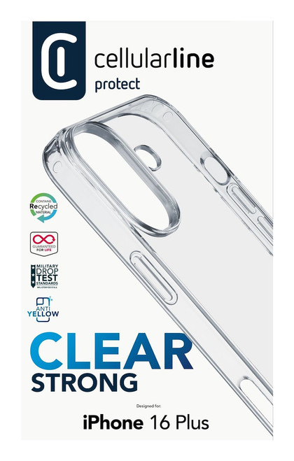 CELLULARLINE - CLEAR STRONG - IPHONE 16 PLUS - 2240019613