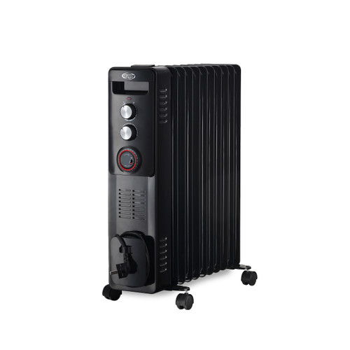 ARGO - Argo Warm Black TT 11, radiatore ad olio minerale diatermico con timer meccanico e funzione Turbo - 2230013064