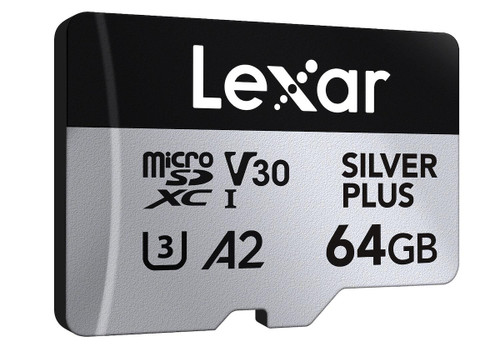 LEXAR - 64GB LEXAR MICROSDXC SILVER PLUS A2 V30 - 2240016926
