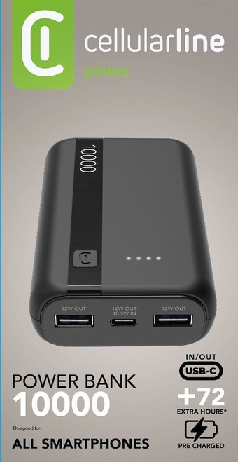 CELLULARLINE - POWER BANK 10000 CARICABATTERIE PORTATILE 10000MAH - 2240021977