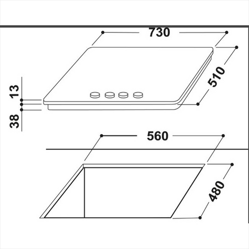 INDESIT - THP 752 IX/I - 2170003305