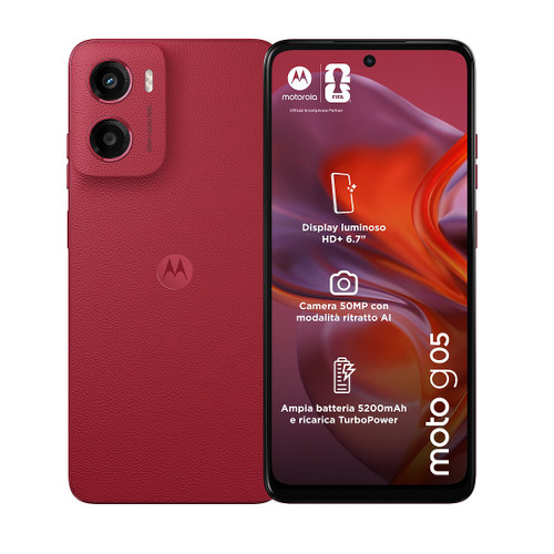 MOTOROLA - MOTO G05 4/256 PLUM RED - 2250000916 MOTOROLA 0 | Trony.it