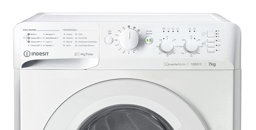 INDESIT - MTWC 71296 W IT lavatrice Caricamento frontale 7 kg 1200 Giri/min Bianco - 2240023444