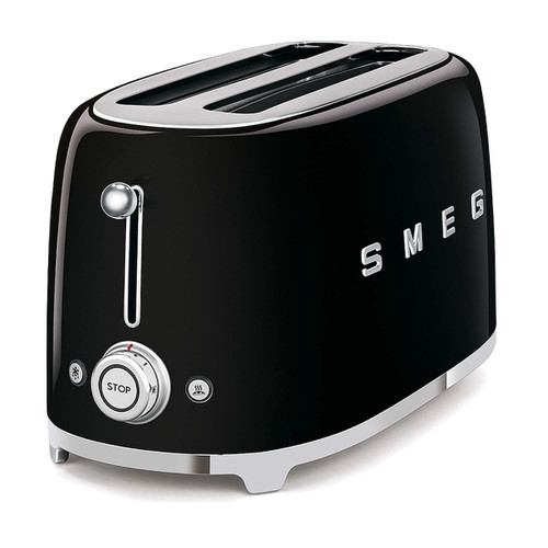 SMEG - Smeg Tostapane 50's Style – Nero LUCIDO 2x4 – TSF02BLEU - 2200005118