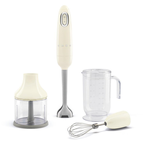 SMEG - Smeg Frullatore Immersione con Accessori 50's Style – Panna LUCIDO – HBF03CREU - 2240016661