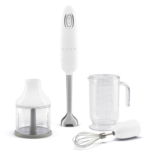 SMEG - Smeg Frullatore Immersione con Accessori 50's Style – Bianco LUCIDO – HBF03WHEU - 2240016658 SMEG 0 | Trony.it
