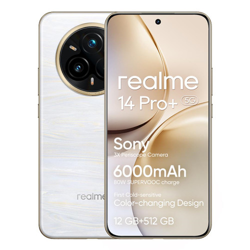 REALME - REALME 14 PRO+ 5G (512GB 12GB) PEARL WHITE - 2250001254 REALME - REALME 14 PRO+ 5G (512GB 12GB) PEARL WHITE - 2250001254