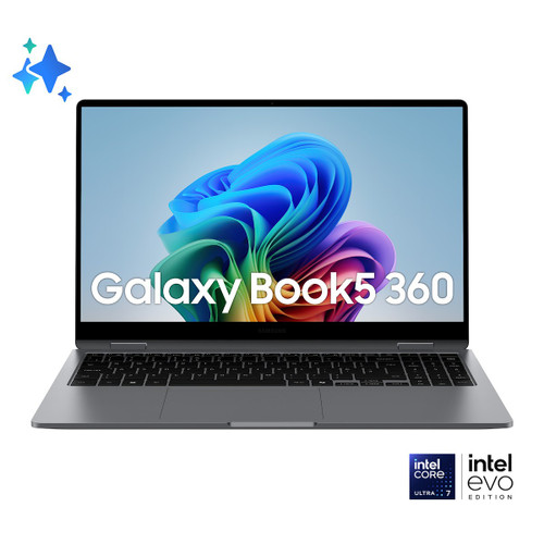 SAMSUNG - Samsung Galaxy Book5 360 è un potente Laptop 2-in-1 con processore Intel Core Ultra 5 e prestazioni AI. - 2250000604