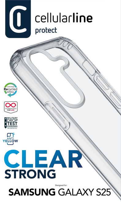 CELLULARLINE - CLEAR STRONG - GALAXY S25 - 2250001599 CELLULARLINE - CLEAR STRONG - GALAXY S25 - 2250001599