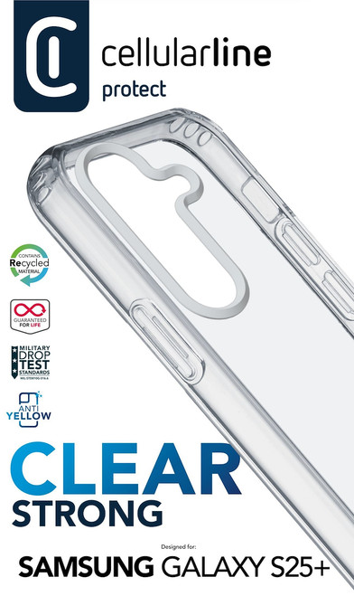 CELLULARLINE - Clear Strong - Galaxy S25+ - 2250001512 CELLULARLINE - Clear Strong - Galaxy S25+ - 2250001512