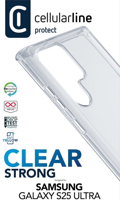 CELLULARLINE - Clear Strong - Galaxy S25 Ultra - 2250001219 CELLULARLINE - Clear Strong - Galaxy S25 Ultra - 2250001219