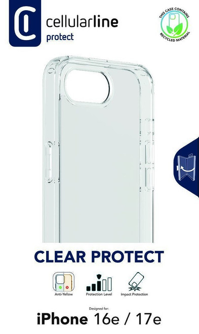 CELLULARLINE - CLEAR PROTECT - IPHONE 16E/17E - 2250002624