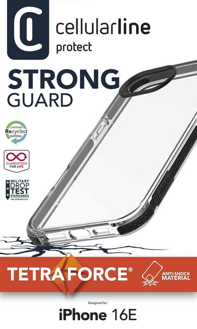 CELLULARLINE - TETRA FORCE STRONG GUARD - IPHONE 16E - 2250002620 CELLULARLINE - TETRA FORCE STRONG GUARD - IPHONE 16E - 2250002620