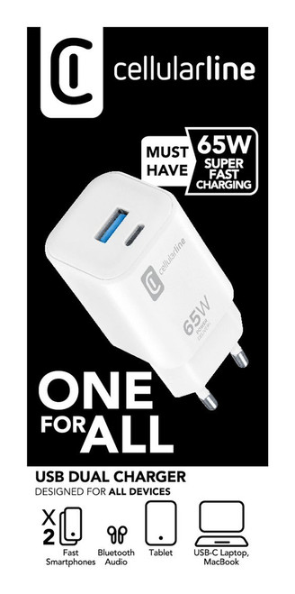 CELLULARLINE - Dual Charger - 2250000255 CELLULARLINE - Dual Charger - 2250000255