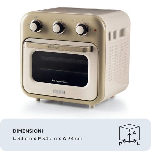 ARIETE - 4632 FRIGGITRICE AD ARIA E FORNO VINTAGE, 1400W, - 2240017127