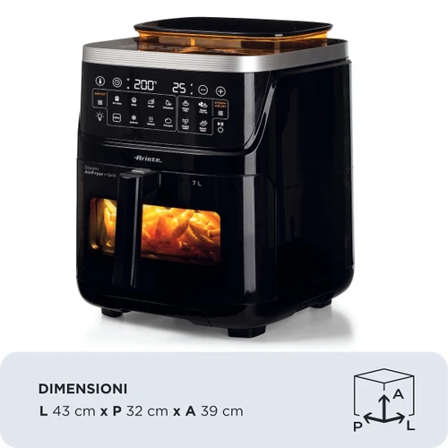 ARIETE - 4636 FRIGGITRICE AD ARIA CON FUNZIONE VAPORE+ GRI - 2240022708