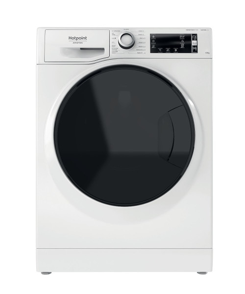 HOTPOINT ARISTON - NBT 1048 WD A IT Lavatrice 10kg, classe A-20%, colore bianco, Motore Inverter BPM, 1400 giri, Display digitale XL, Vapor - 2240020126