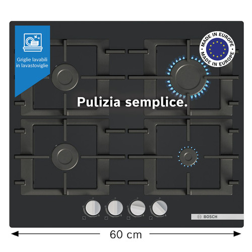 BOSCH - PNP6B6K40 PIANO COTTURA A GAS 60 CM - 2250003979