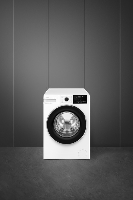 SMEG - Lavatrice libera installazione, 9 kg, classe A, 1400 giri, 15 programmi, motore inverter, opzione vapore - 2250001493