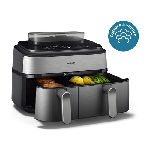 Philips Spa - AIRFRYER SERIE 5000 DA 9L COTTURA VAPORE NA555/00 - 2250003038