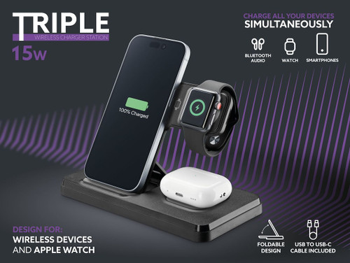 CELLULARLINE - TRIPLE STATION 3 IN 1 - 2240022133