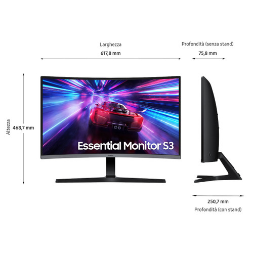 SAMSUNG - Monitor Curvo Serie S39GD da 27'' Full HD - 2250006300