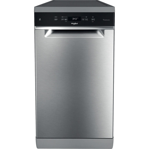 WHIRLPOOL - Lavastoviglie FS 45 cm classe D, 11 coperti, Terzo cesto, 6° senso, PowerCleanPro, Inox - 2250002898