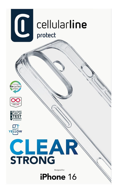 CELLULARLINE - CLEAR PROTECT - IPHONE 16 - 2240019620