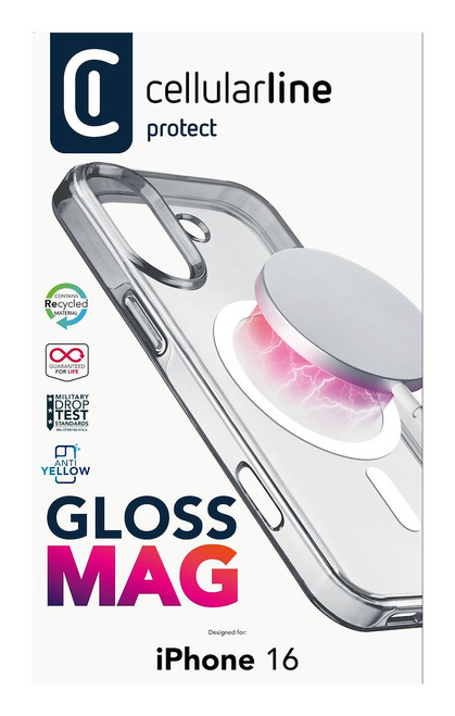 CELLULARLINE - GLOSS MAG - IPHONE 16 CUSTODIA COMPATIBILE CON EC - 2240019616