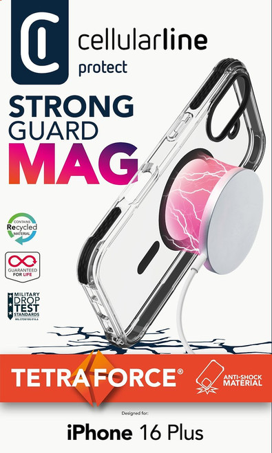 CELLULARLINE - TETRA FORCE STRONG GUARD MAG - IPHONE 16 PLUS - 2240020712