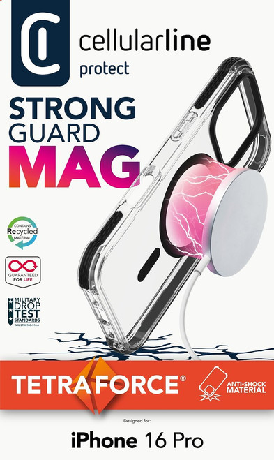 CELLULARLINE - Tetra Force Strong Guard Mag - iPhone 16 Pro - 2240020482