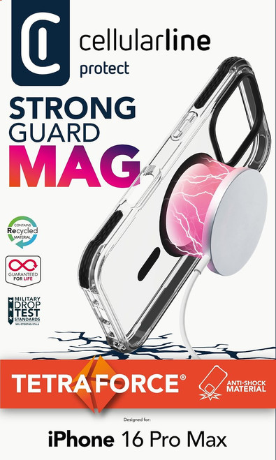 CELLULARLINE - TETRA FORCE STRONG GUARD MAG - IPHONE 16 PRO MAX - 2240019654