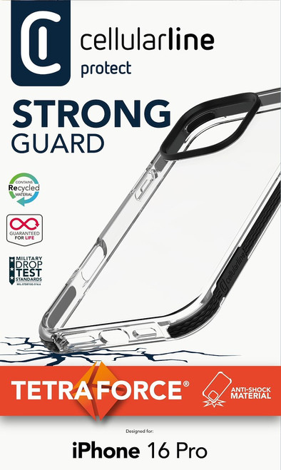 CELLULARLINE - TETRA FORCE STRONG GUARD - IPHONE 16 PRO - 2240019629